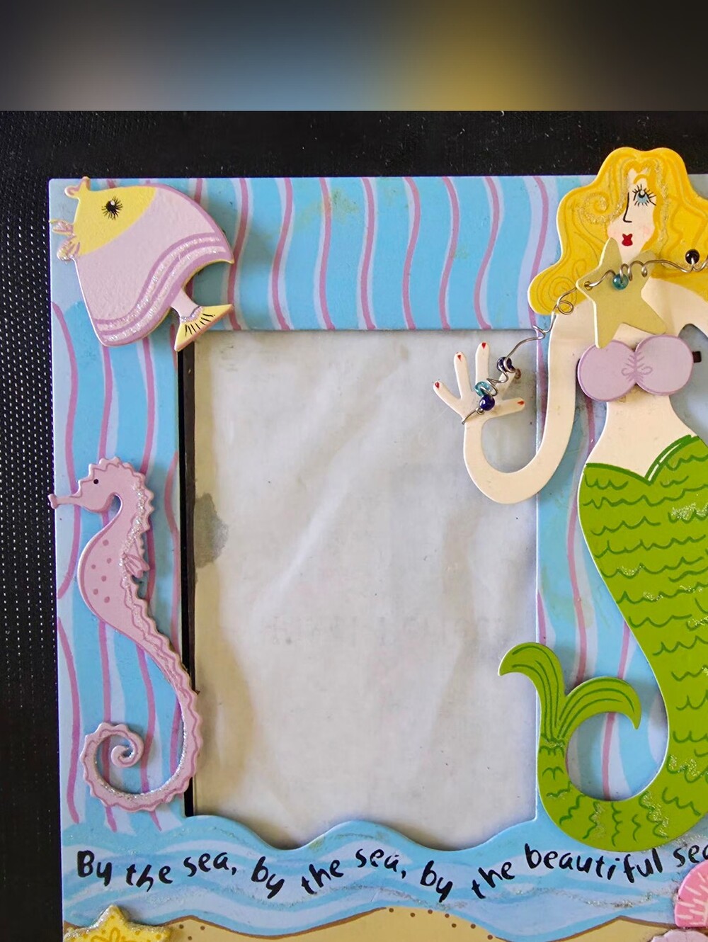 Whimsical Green/Pastel Mermaid Frames (2) - Home Wall Decor